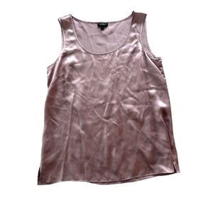 Talbots Women's Size 6 Dusty Rose Pink Silk Tank Career Minimalist
